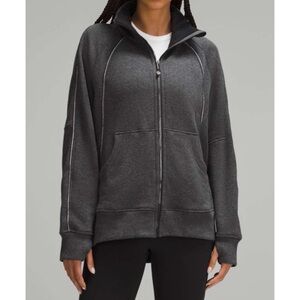 LULULEMON Plush Scuba Oversized Funnel Neck Full Zip Long